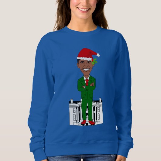 Barack-Oama-Santa-Klub Sweatshirt (Vorderseite)