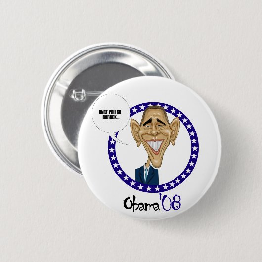 BARACK Obama'08 Button (Vorne & Hinten)