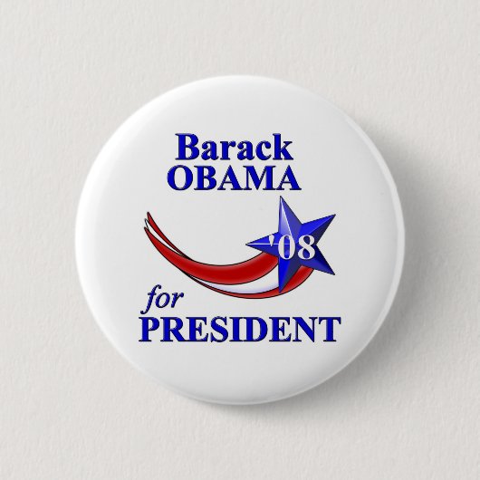 Barack Obama 08 Button (Vorderseite)