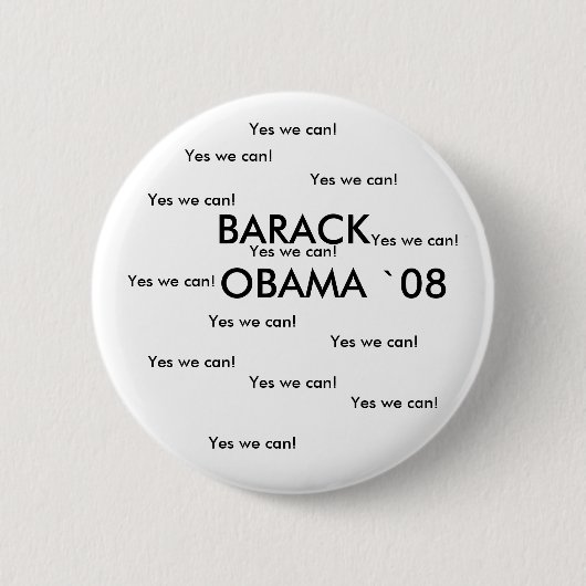 BARACK OBAMA ` 08 Knopf Button (Vorderseite)
