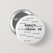 BARACK OBAMA ` 08 Knopf Button (Vorne & Hinten)