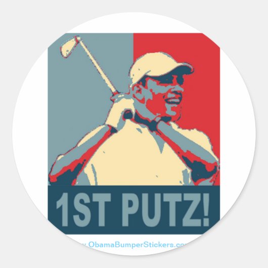 Barack Obama "1st Putz" Sticker (Vorderseite)