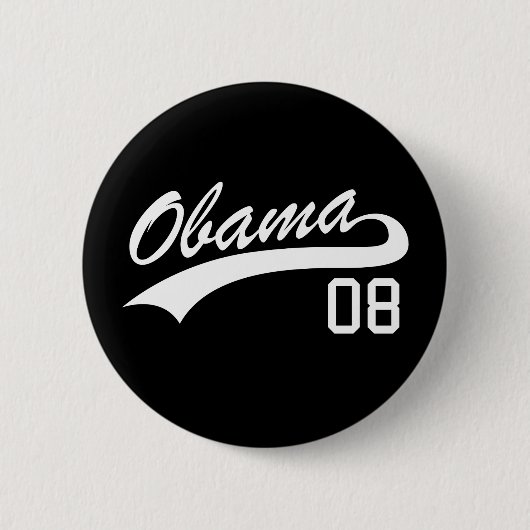Barack Obama 2008 Jersey Button (Vorderseite)