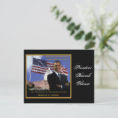 Barack Obama 2009 Postkarte (Stehend Vorderseite)