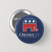 Barack Obama 2012 Button (Vorne & Hinten)