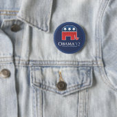Barack Obama 2012 Button (Beispiel)