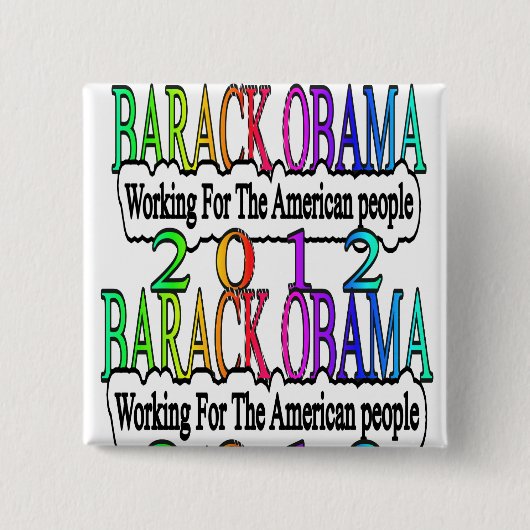 BARACK OBAMA 2012 BUTTON (Vorderseite)