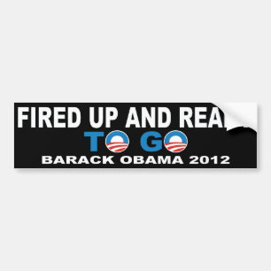 Barack Obama 2012, der oben gefeuert wird und Autoaufkleber