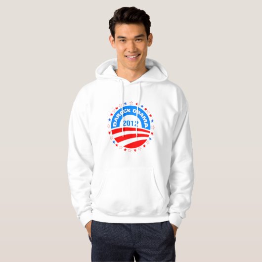 Barack Obama 2012 Logo-Design Hoodie (Vorne ganz)