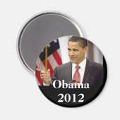Barack Obama 2012 Magnet (Vorderseite/Rückseite)