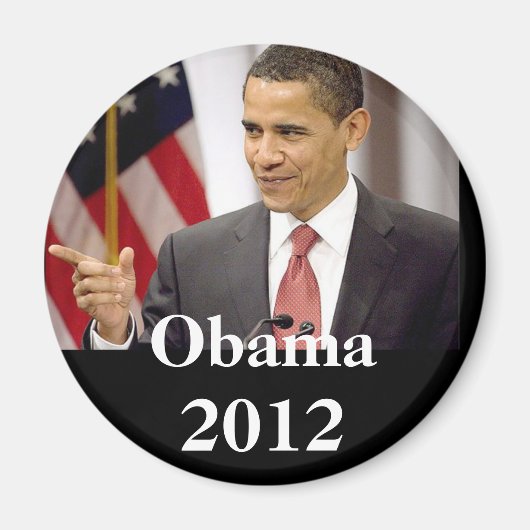 Barack Obama 2012 Magnet (Vorne)