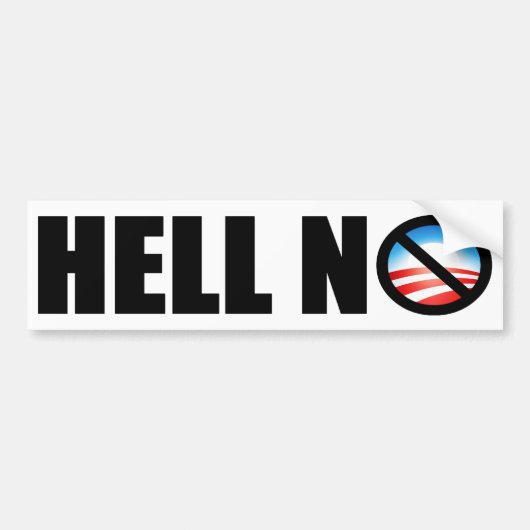 Barack Obama 2012? Nein! Autoaufkleber (Vorne)