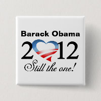 Barack Obama 2012 - Noch das! Kampagnen-Knopf
