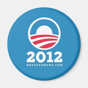 Barack Obama 2012 "O" Logo (hellblau) Magnet