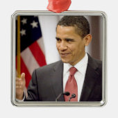 Barack Obama 2012 Ornament Aus Metall (Vorne)