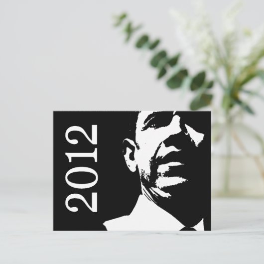 Barack Obama 2012 Postkarte (Stehend Vorderseite)