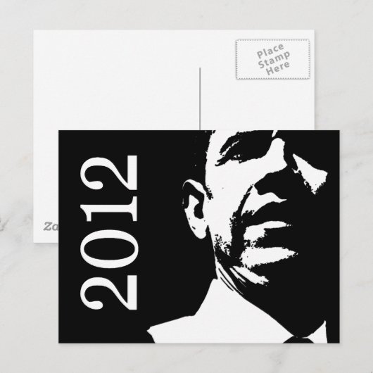 Barack Obama 2012 Postkarte (Vorne/Hinten)