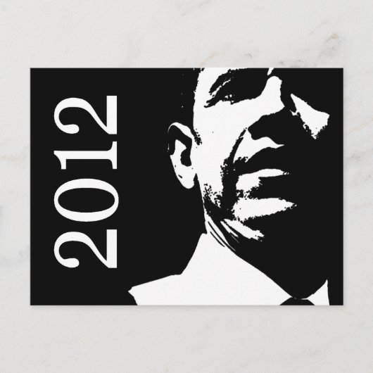Barack Obama 2012 Postkarte (Vorderseite)