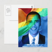 Barack Obama 2012 Postkarte (Vorne/Hinten)