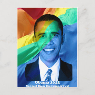 Barack Obama 2012 Postkarte