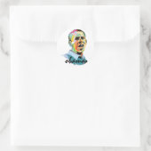 Barack Obama 2012 Runder Aufkleber (Tasche)