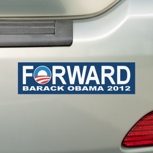 Barack Obama 2012 "Vorwärts" Autoaufkleber (Auf Auto)