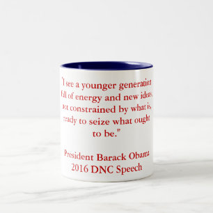 Barack Obama 2016 DNC-Rede Zweifarbige Tasse