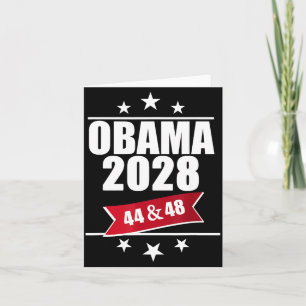 Barack Obama 2028 Präsident Amerikanische Flagge P Karte