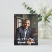 Barack Obama 44. Präsident Birthday Postkarte (Stehend Vorderseite)