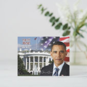 Barack Obama - 44. Präsident der USA Postkarte (Stehend Vorderseite)