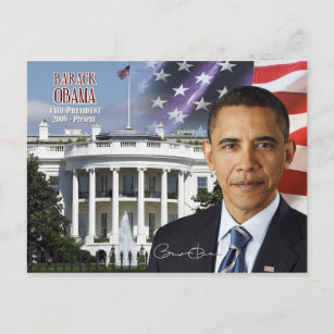 Barack Obama - 44. Präsident der USA Postkarte