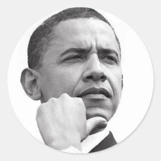 BARACK OBAMA, 44. PRÄSIDENT DER VEREINIGTEN STAATE RUNDER AUFKLEBER