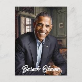 Barack Obama 44. Präsident Postkarte