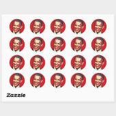 Barack Obama 44. Präsident Runder Aufkleber (Blatt)