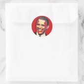Barack Obama 44. Präsident Runder Aufkleber (Tasche)