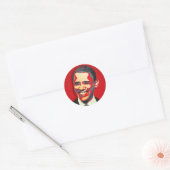 Barack Obama 44. Präsident Runder Aufkleber (Umschlag)