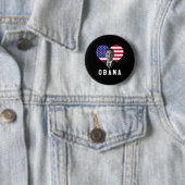 Barack Obama 44. US-Präsident I Liebe Obama Button (Beispiel)