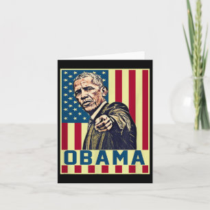 Barack Obama 44. US-Präsident Pop Art Vintag uns Karte