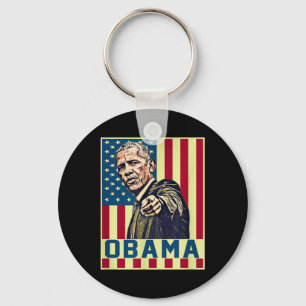 Barack Obama 44. US-Präsident Pop Art Vintag uns Schlüsselanhänger