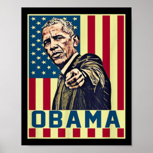 Barack Obama 44. Usa-Präsident Pop-Art Vintage-USA Poster