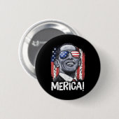 Barack Obama 4. Juli Merica Männer Frauen USA Amer Button (Vorne & Hinten)