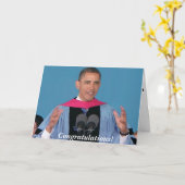 Barack Obama Abschluss-Gruß-Karte Karte (Gelbe Blume)