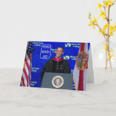 Barack Obama - Abschluss Karte-m Karte (Gelbe Blume)