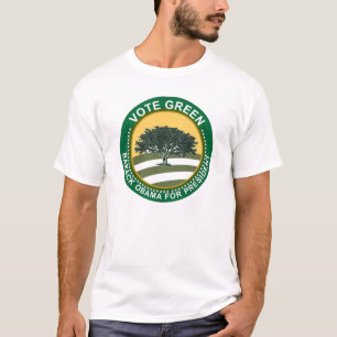 Barack Obama - Abstimmungs-Grün T-Shirt