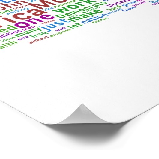 Barack Obama Akzeptanzrede Poster (Ecke)