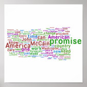 Barack Obama Akzeptanzrede Poster (Vorne)