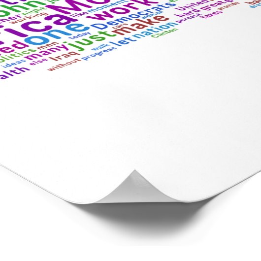 Barack Obama Akzeptanzrede Poster (Ecke)