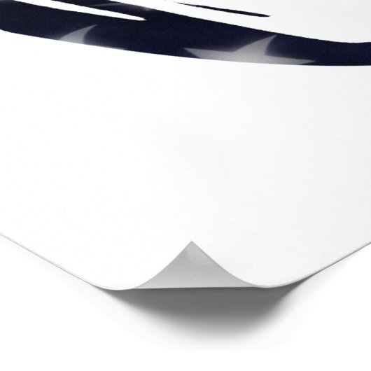 Barack Obama - Amerikanische Flagge - Poster (Ecke)