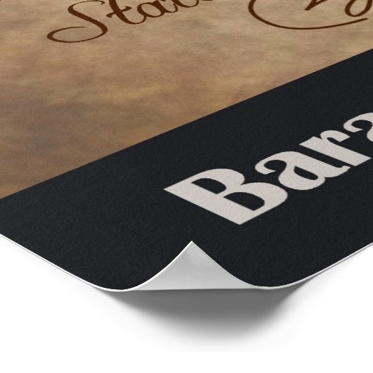 Barack Obama, Amtseid Poster (Ecke)