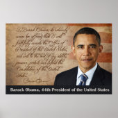 Barack Obama, Amtseid Poster (Vorne)